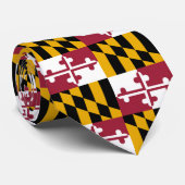 Maryland Flag Krawatte (Gerollt)