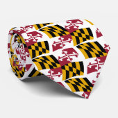 Maryland Flag Krawatte (Gerollt)