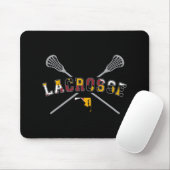 Maryland Flag Lacrosse Boys Mens Uni LAX Stic Mousepad (Mit Mouse)