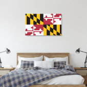 Maryland Flag Leinwanddruck (Insitu (Schlafzimmer))