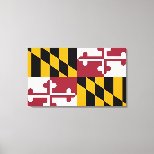 Maryland Flag Leinwanddruck (Vorderseite)
