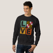 Maryland Flag Love Maryland Sweatshirt (Vorne ganz)