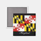 Maryland Flag Magnet (Vorderseite/Rückseite)