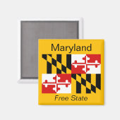 Maryland Flag Magnet (Vorderseite/Rückseite)