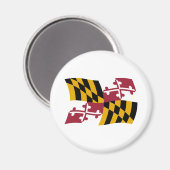 Maryland Flag Magnet (Vorderseite/Rückseite)