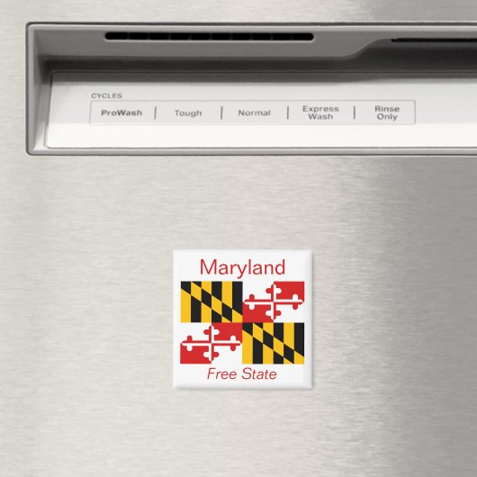 Maryland Flag Magnet (In Situ (Geschirrspüler))