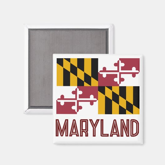 Maryland Flag Magnet (Vorderseite/Rückseite)