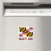 Maryland Flag Magnet (In Situ (Geschirrspüler))