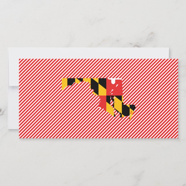 Maryland Flag Map (Vorderseite)