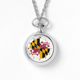 Maryland Flag & Maryland mode USA / design watch Armbanduhr