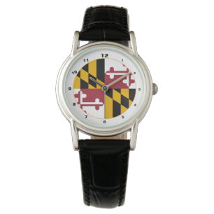 Maryland Flag & Maryland mode USA / design watch Armbanduhr