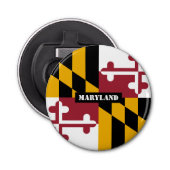 Maryland Flag & Maryland, USA Party / sport Flaschenöffner (Vorderseite)