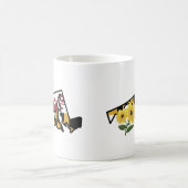 Maryland Flag mit Staat Blume Black Mit Augen Susa Kaffeetasse (Mittel)