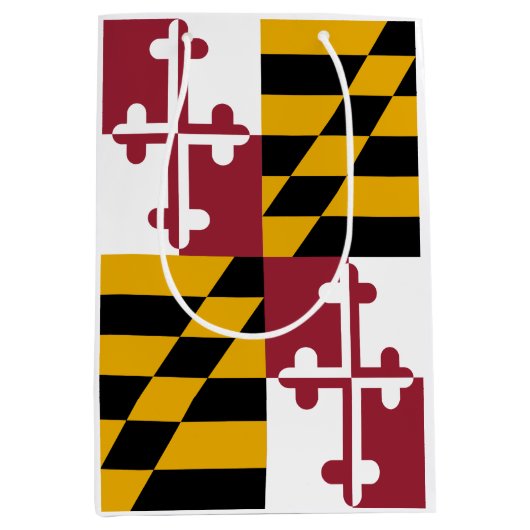 Maryland Flag Mittlere Geschenktüte (Vorderseite)
