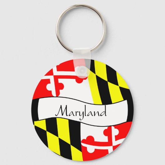 Maryland - FLAG - Name Schlüsselanhänger (Vorderseite)