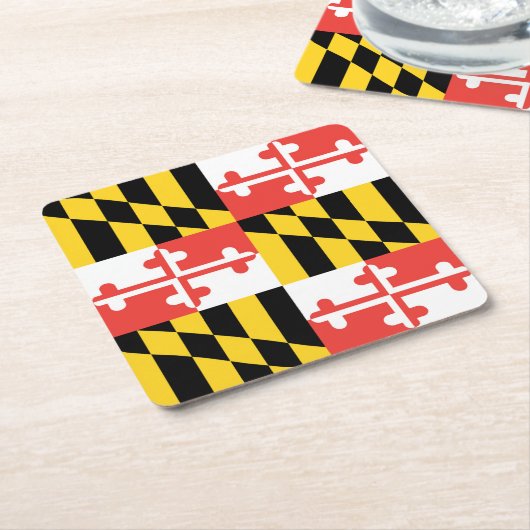 Maryland Flag Paper Untersetzer (angewinkelt)