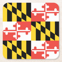 Maryland Flag Paper Untersetzer
