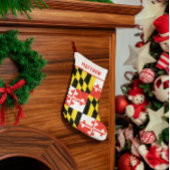 Maryland Flag Personalisiert Kleiner Weihnachtsstrumpf