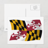 Maryland Flag Postcard Postkarte (Vorne/Hinten)