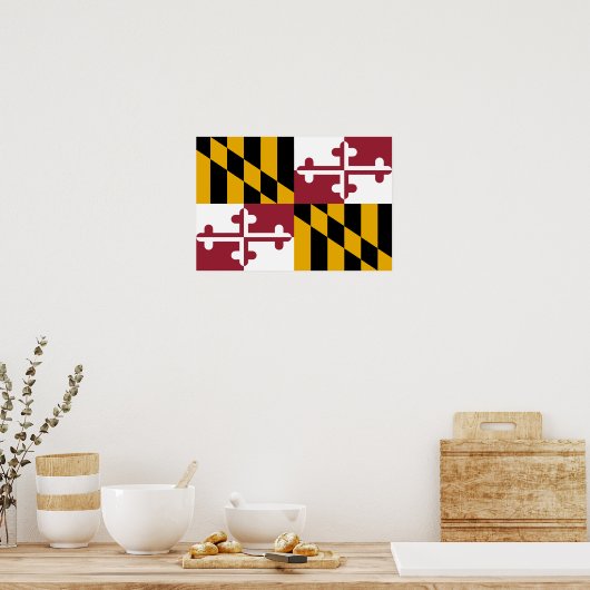 Maryland Flag Poster (Küche)
