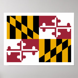 Maryland Flag Poster