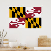 Maryland Flag Poster (Küche)