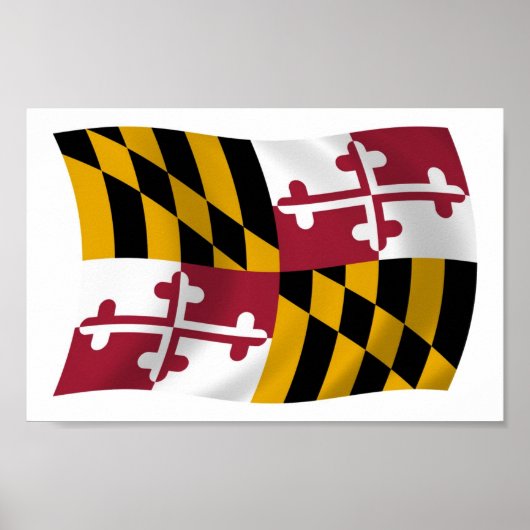 Maryland Flag Poster Print (Vorne)