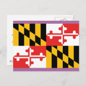 Maryland Flag Postkarte (Vorne/Hinten)