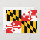 Maryland Flag Postkarte (Vorne/Hinten)