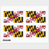 Maryland Flag Rechteckiger Aufkleber (Blatt)