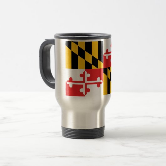 Maryland Flag Reisebecher (Vorderseite Links)