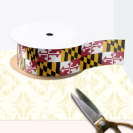 Maryland Flag Ribbon, USA mode /sport, Maryland Satinband