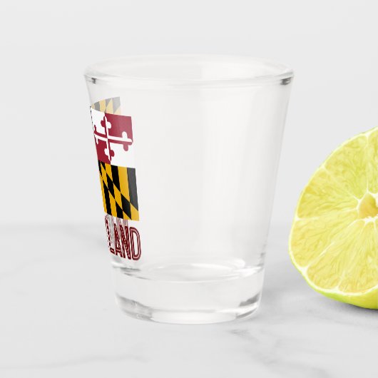 Maryland Flag Schnapsglas (Rechts)