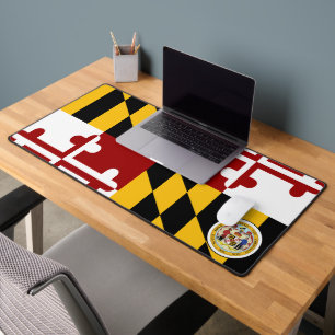 Maryland-Flag-Siegel Schreibtischunterlage
