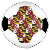 Maryland Flag Soccer Ball Unique (Gedreht)