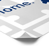 Maryland Flag/Staat Pop von Farbe - blau Poster (Ecke)