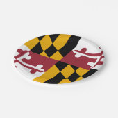 Maryland Flag Teller, Party, Sport, Maryland Pappteller (Schrägansicht)