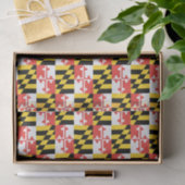 Maryland Flag Tissue Paper Seidenpapier (Geschenk)