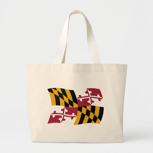 Maryland Flag Tote Bag Jumbo Stoffbeutel (Vorne)
