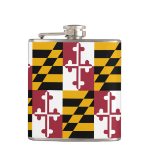 Maryland Flag & travel Maryland USA Staaten/Sport Flachmann