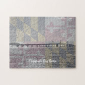 Maryland Flag und Chesapeake Bay Bridge Puzzle (Horizontal)