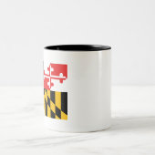 Maryland Flag Zweifarbige Tasse (Mittel)