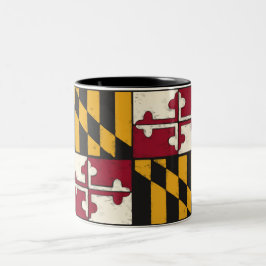 Maryland Flag Zweifarbige Tasse