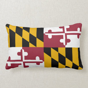Maryland-Flagge, amerikanisches Staatsflagge Lendenkissen
