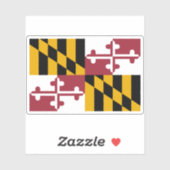 Maryland-Flagge Aufkleber (Blatt)