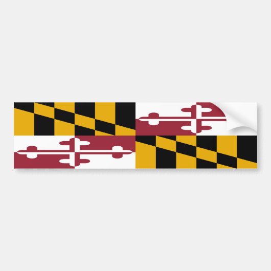 Maryland-Flagge Autoaufkleber (Vorne)