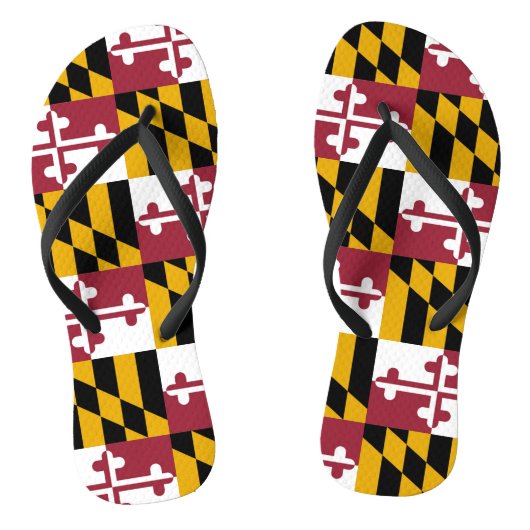 Maryland-Flagge Badesandalen (Fußbett)