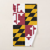 Maryland-Flagge Badhandtuch Set (Handtuch)