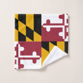 Maryland-Flagge Badhandtuch Set (Waschlappen)