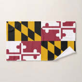 Maryland-Flagge Badhandtuch Set (Handtuch)